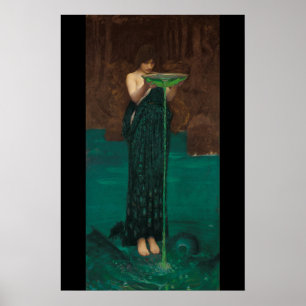 Póster Circe Invidiosa (1892) por John William Waterhouse