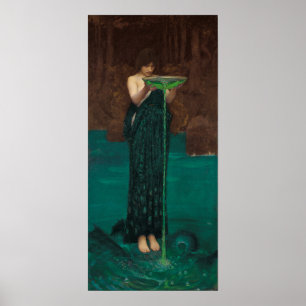 Póster Circe Invidiosa por Waterhouse