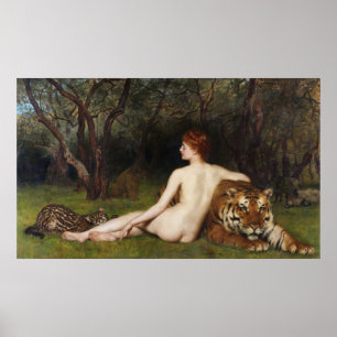 Póster Circe (Mujer Mágica Hermosa) (por John Collier)