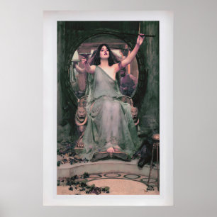 Póster Circe Ofreciendo la Copa a Ulises por John William