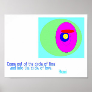 Póster Circle of Love Rumi
