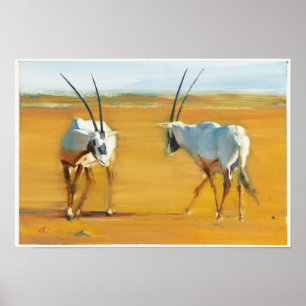 Póster Circling Arabian Oryx 2010