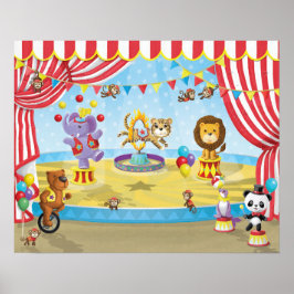Póster Circo animal