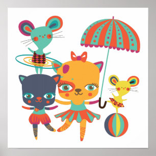 Póster Circo Cuties