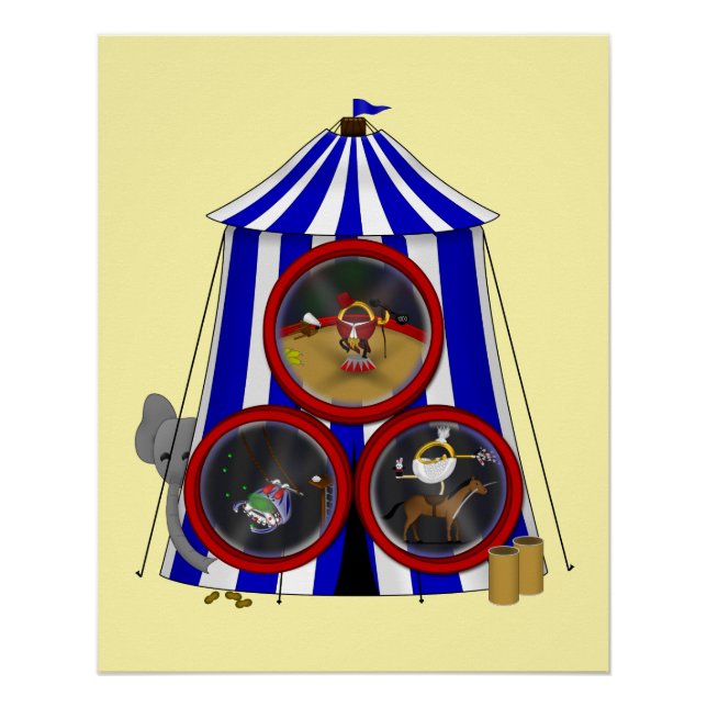 Póster Circo de 3 anillos (Anverso)