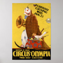 Circo de Bertram Mills en Poster olímpico