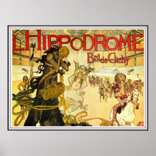 Póster Circo de Hippodrome Boulevard De Clichy french