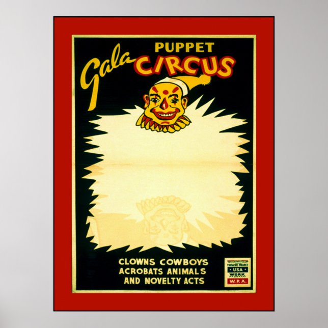 Póster Circo de marionetas (Frente)