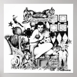 Póster Circo del vintage
