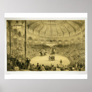 Póster Circo Nacional, publicado por Auguste Bry (ilumina