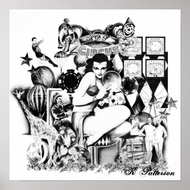 Póster Circo vintage (Frente)