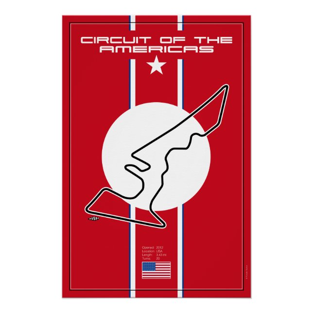 Póster Circuit of the Americas (Anverso)