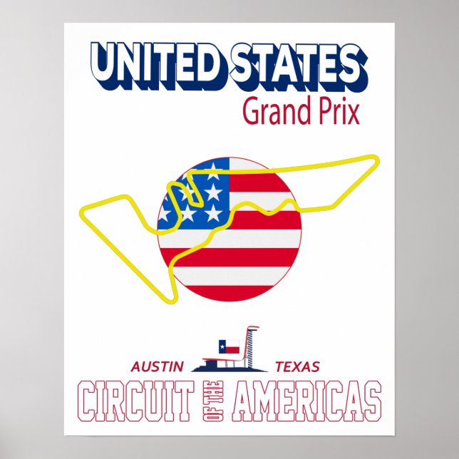 Póster Circuito de las Américas - COTA (Frente)