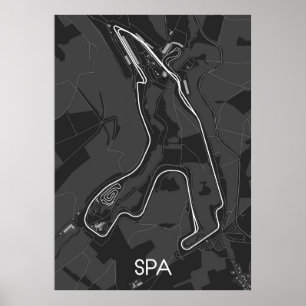 Póster Circuito de Spa