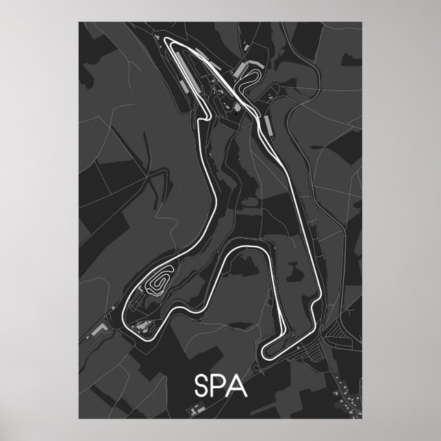 Póster Circuito de Spa (Frente)