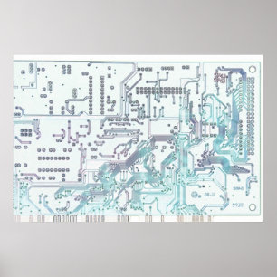 Póster circuito electrónico
