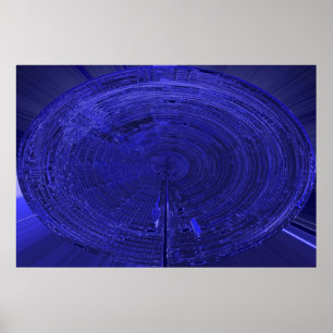 Póster circuito electrónico de la fantasía