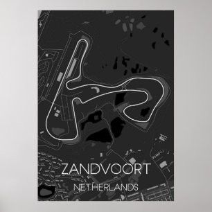 Póster Circuito Zandvoort Países Bajos