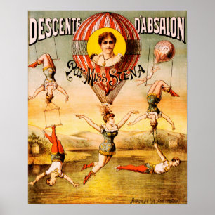 Póster Círculo acrobático DESCENDIENTE DE ABSALON Miss Si