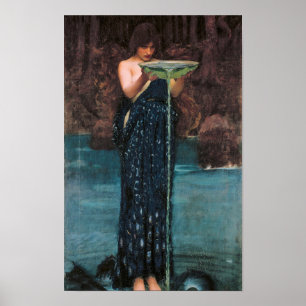 Póster Círculo celoso, 1892 por John William Waterhouse