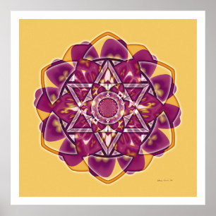 Póster Círculo de cultivo Mandala 4