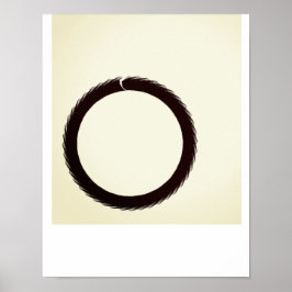 Póster Círculo de Enso Matemático Budista, Poster (Matte)