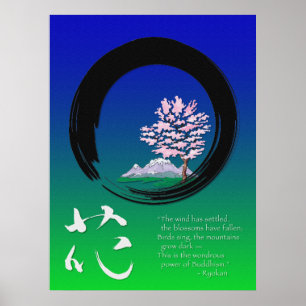 Póster Circulo de Enso y sabiduría zen por Ryokan