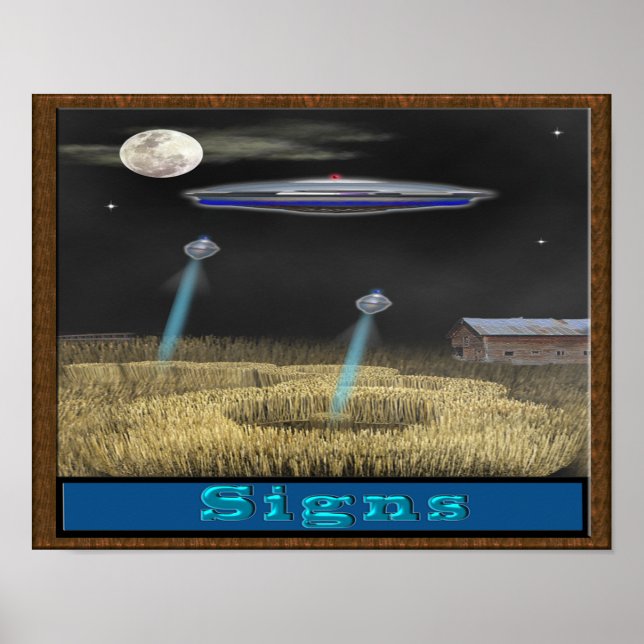 Póster Círculo de recorte ufo poster (Frente)