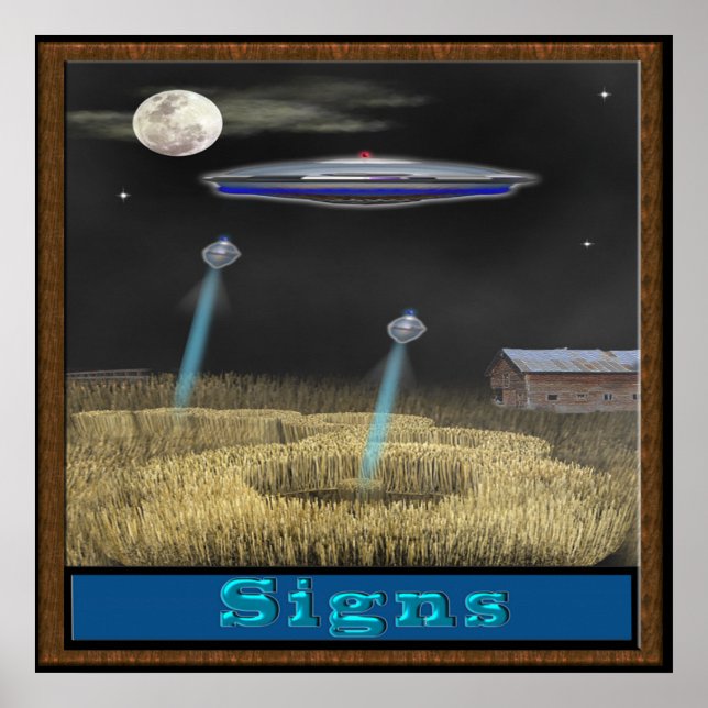 Póster Círculo de recorte ufo poster (Frente)