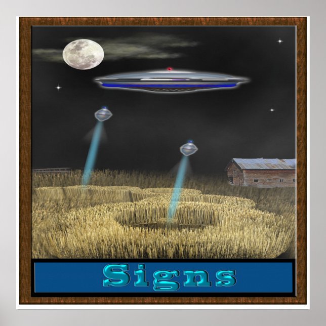 Póster Círculo de recorte ufo poster (Frente)