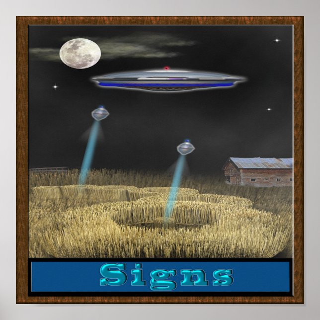 Póster Círculo de recorte ufo poster (Frente)