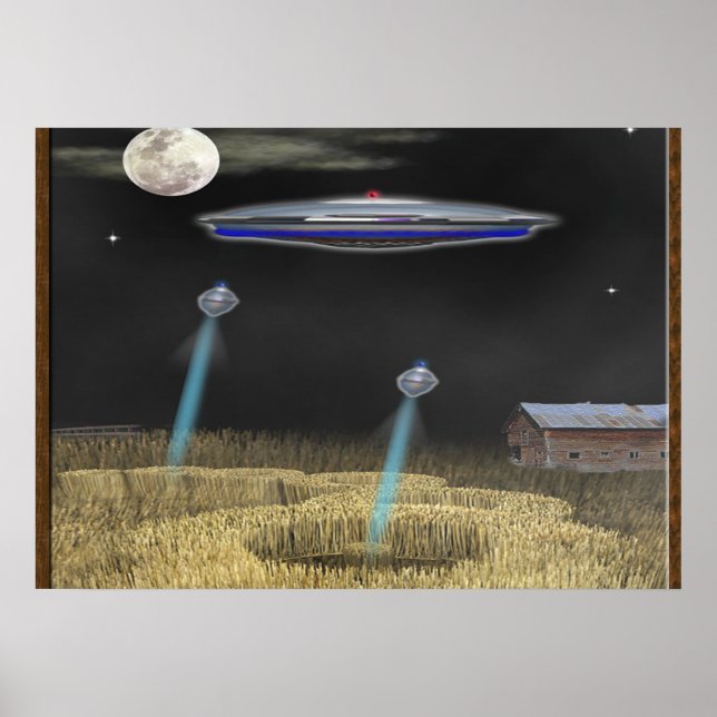 Póster Círculo de recorte ufo poster (Frente)