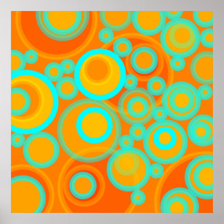 Póster Círculos abstractos