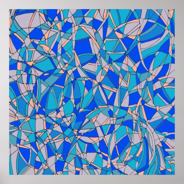 Póster Círculos abstractos (Frente)