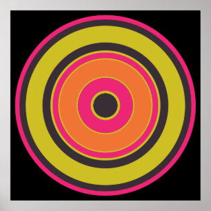 Póster Círculos coloridos 06