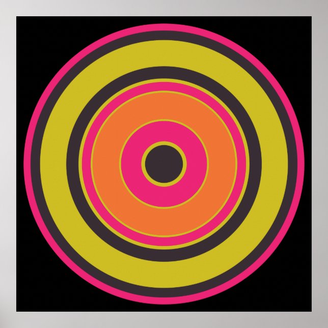 Póster Círculos coloridos 06 (Frente)