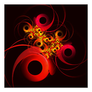 Póster Círculos coloridos Patrón de arte abstracto modern