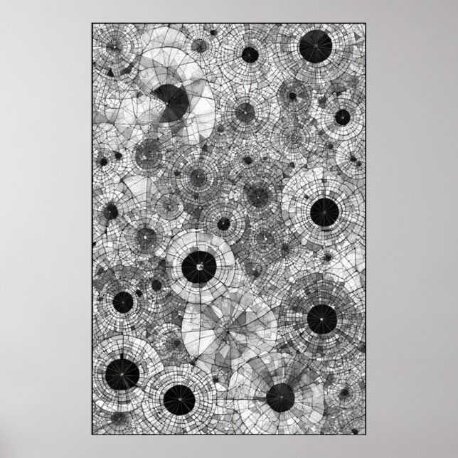 Póster Círculos Concéntricos: Una Sinfonía Geométrica (Frente)