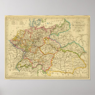 Póster Círculos de Alemania en 1789