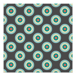 Póster Círculos de combinación grises de Shirley Taylor