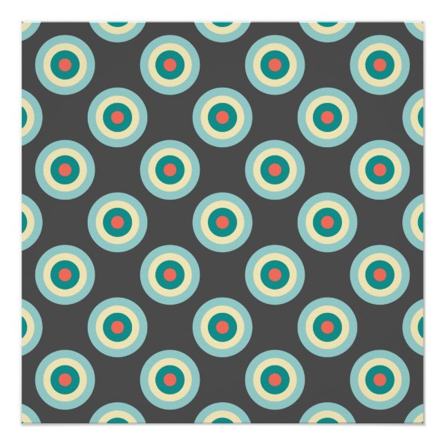 Póster Círculos de combinación grises de Shirley Taylor (Anverso)