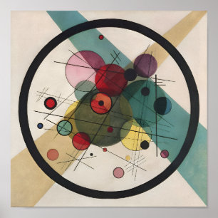 Póster Círculos De Kandinsky En Un Círculo