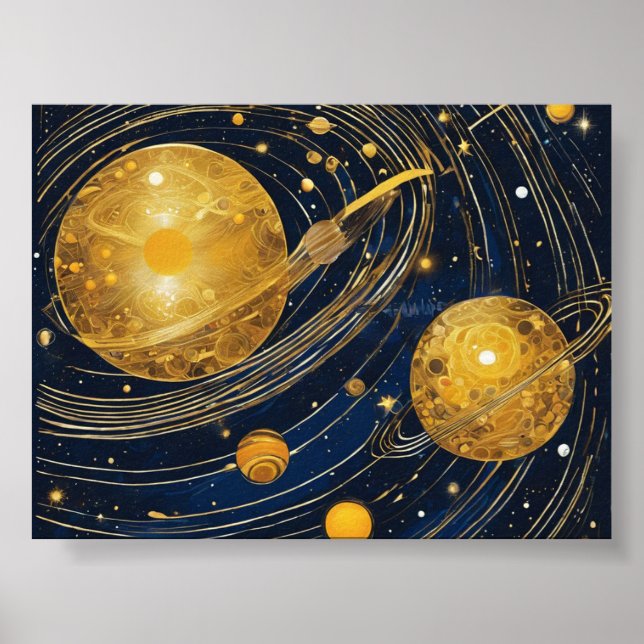 Póster Círculos del espacio (Frente)