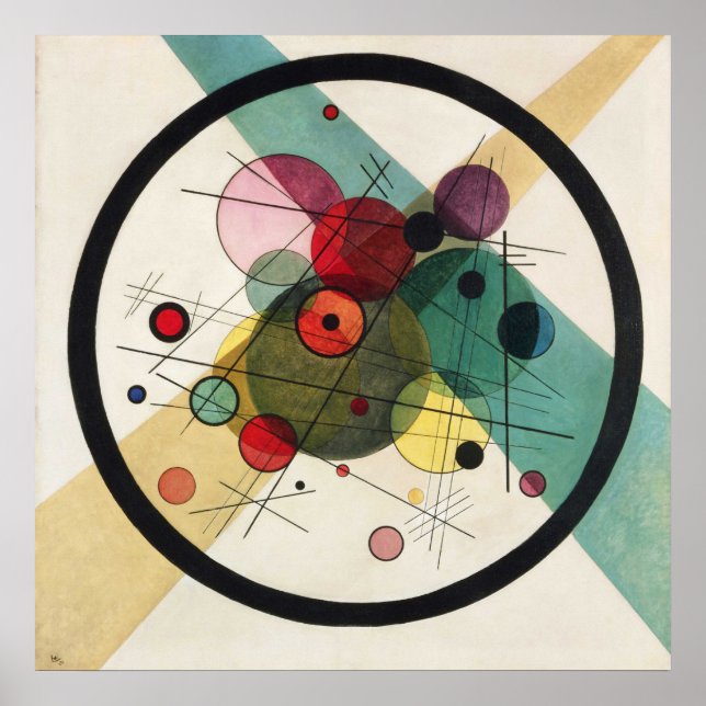 Póster Círculos en un círculo (Frente)