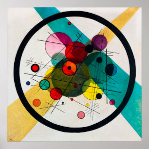 Póster Círculos en un círculo de Wassily Kandinsky