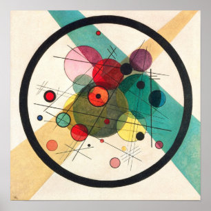 Póster Círculos en un círculo, Kandinsky