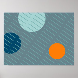 Póster Círculos flotantes 1