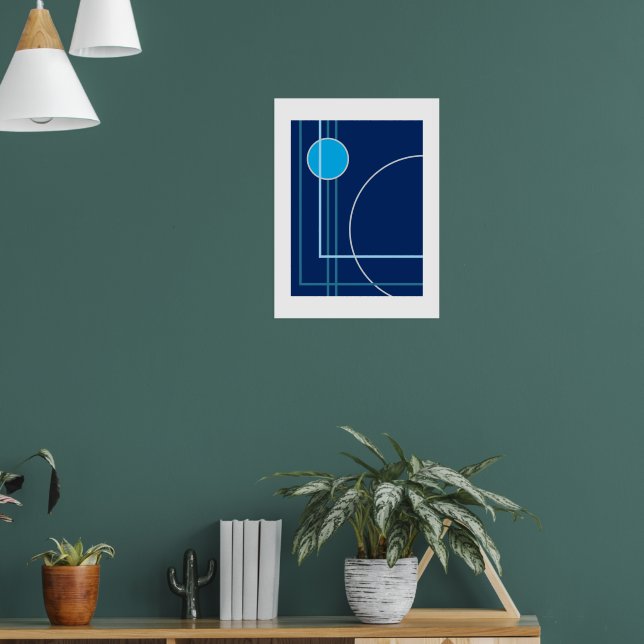 Póster Círculos flotantes 11 Diseño abstracto (Salón 1)