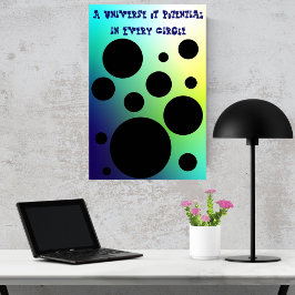Póster Círculos infinitos: Un universo del potencial