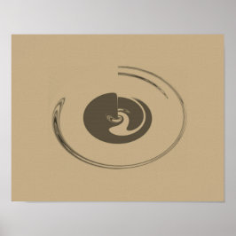 Póster Círculos líquidos - Poster (opción de lienzo)